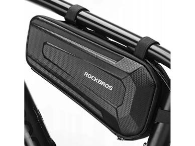 Bolsa impermeável para quadro de bicicleta Rockbros B67 - preta Bolsa impermeável para quadro de bicicleta Rockbros B67 - preta