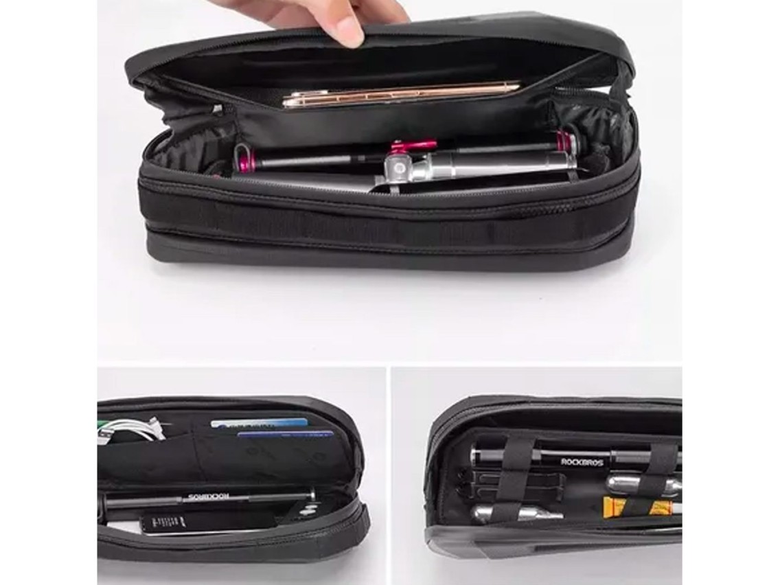 Rockbros B67 waterproof frame bike bag - black