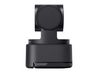 Webcam OBSBOT Tiny 3 Lite com controle remoto e microfone.