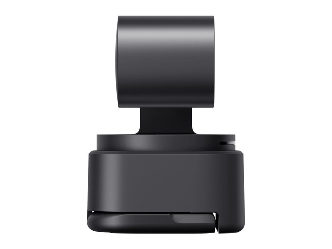 Webcam OBSBOT Tiny 3 Lite com controle remoto e microfone.