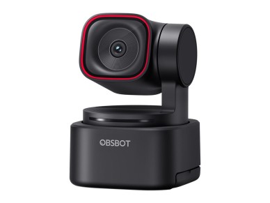 OBSBOT Tiny 3 Lite webcam with remote control and microphone