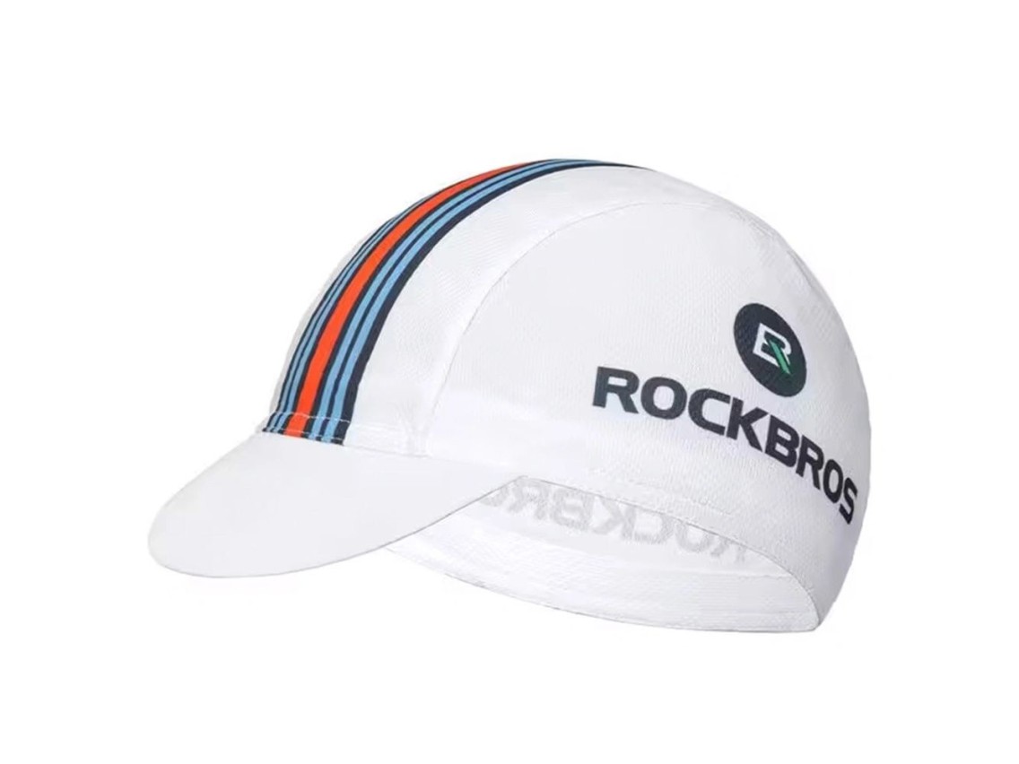 Gorra de ciclismo Rockbros MZ10022 con visera - blanca