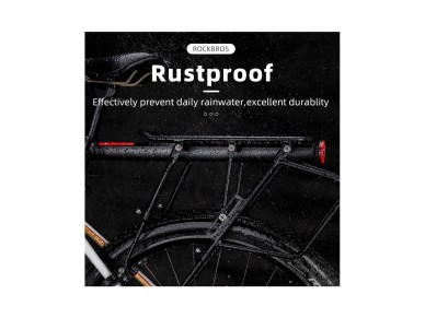 Rockbros 33210004001 bicycle rack with shelf - black Rockbros 33210004001 bicycle rack with shelf - black