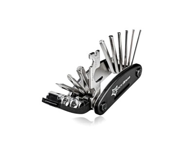 Rockbros GJ1601 16-in-1 multi-tool for bicycle repair - black