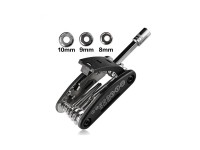 Rockbros GJ1601 16-in-1 multi-tool for bicycle repair - black