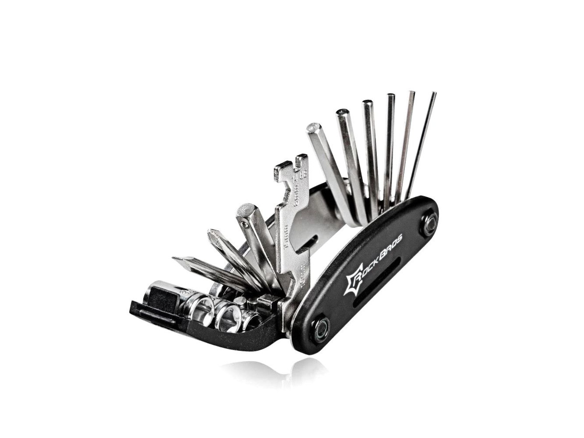 Rockbros GJ1601 16-in-1 multi-tool for bicycle repair - black