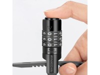 Rockbros 3240001001 bicycle lock for 0.5 m combination - black Rockbros 3240001001 bicycle lock for 0.5 m combination - black