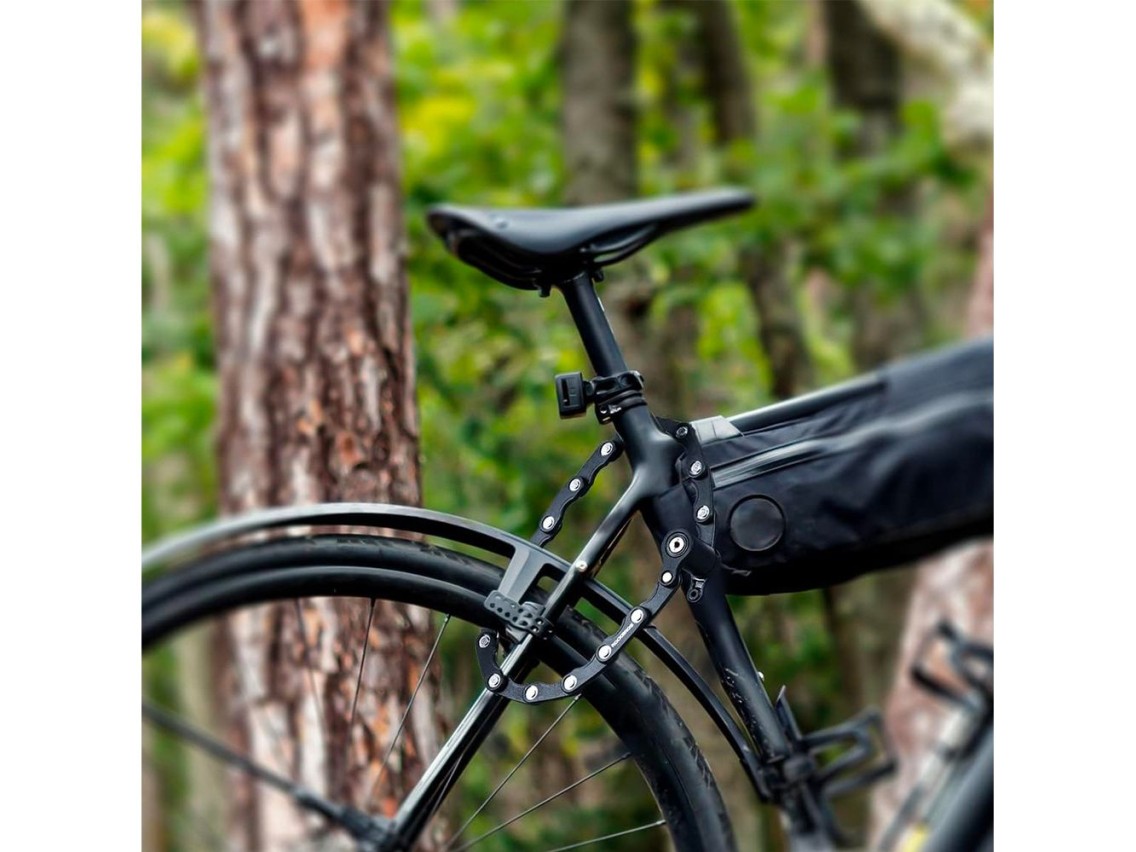 Cadeado dobrável para bicicleta Rockbros WD795 - preto