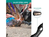 Cadeado dobrável para bicicleta Rockbros WD795 - preto Cadeado dobrável para bicicleta Rockbros WD795 - preto