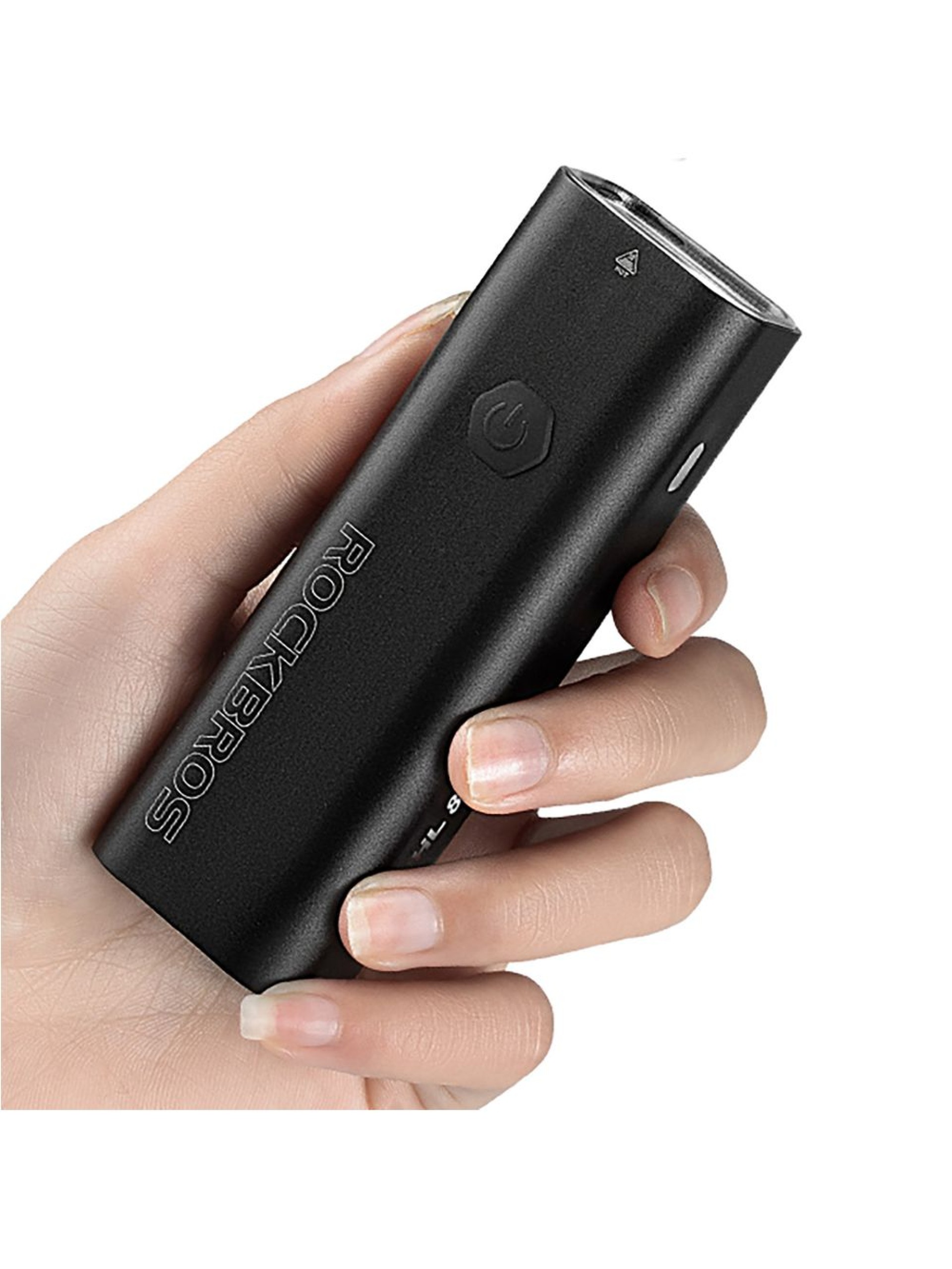 Luz delantera para bicicleta Rockbros 24710012001 de 800 lm + cable USB-C - USB-A - negra