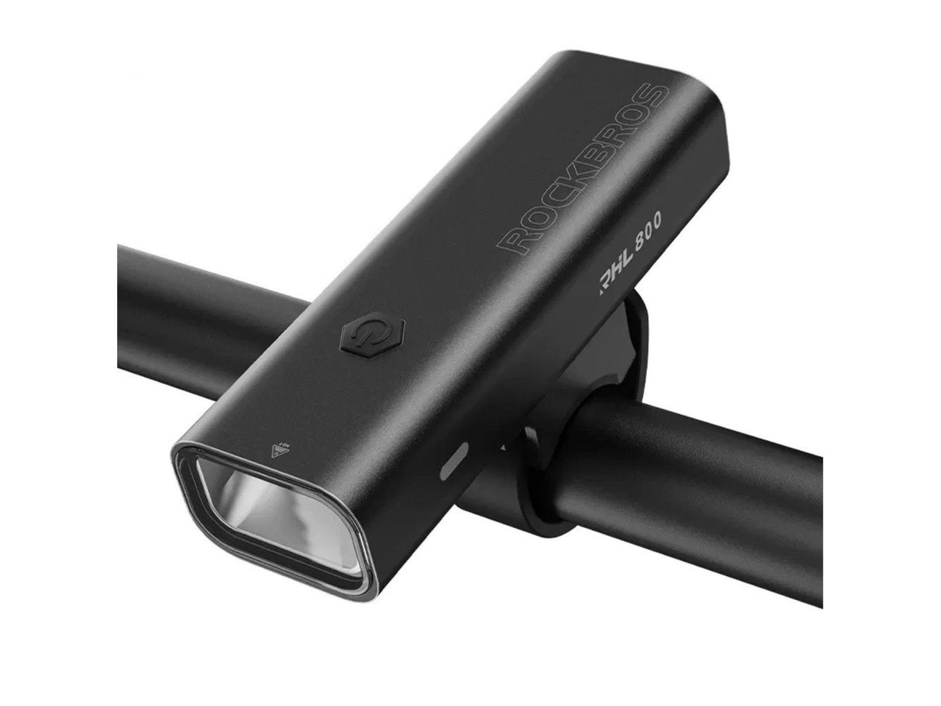 Luz delantera para bicicleta Rockbros 24710012001 de 800 lm + cable USB-C - USB-A - negra