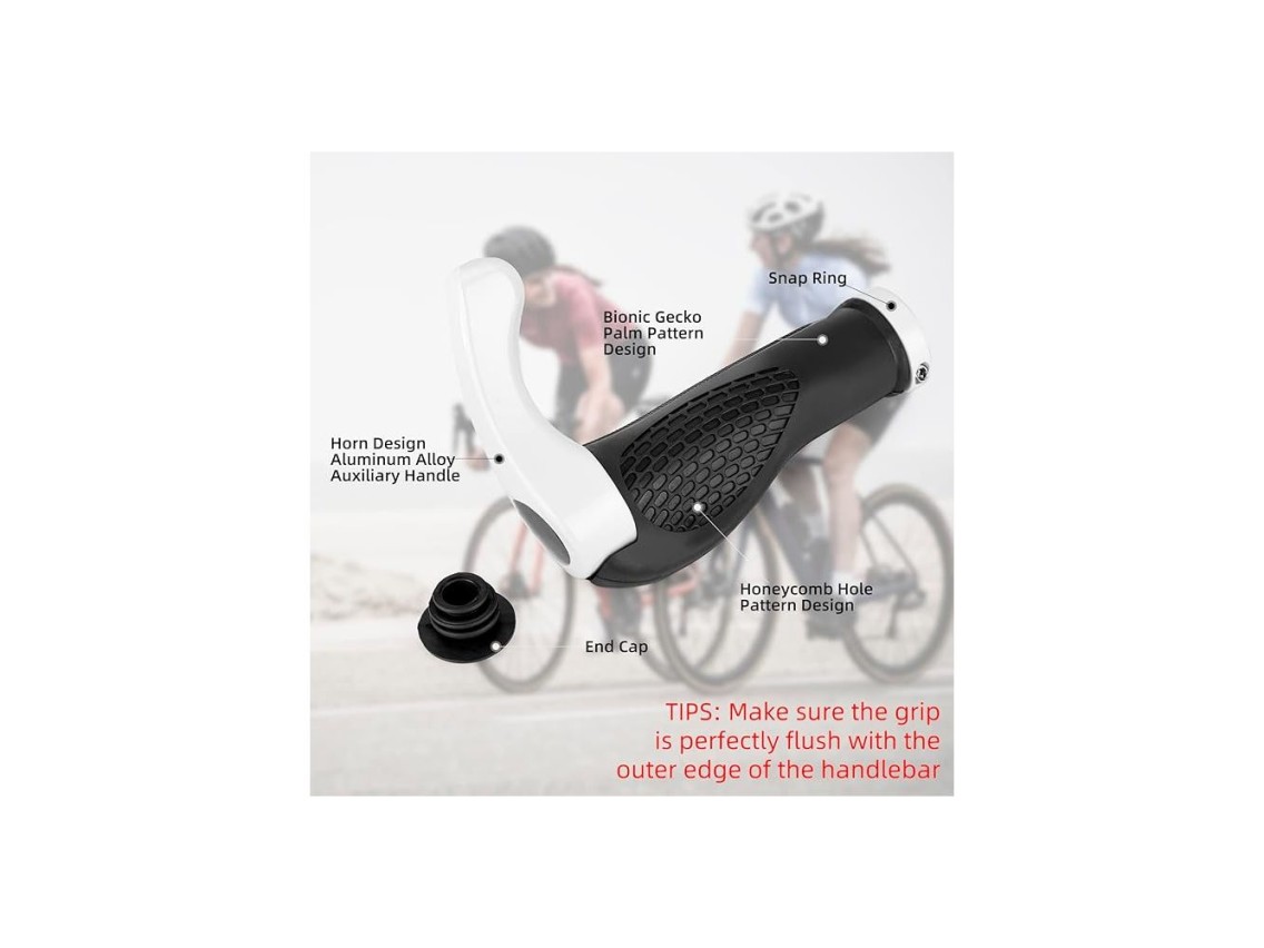 Soporte para bicicleta Rockbros BT1007W con bocinas - Blanco