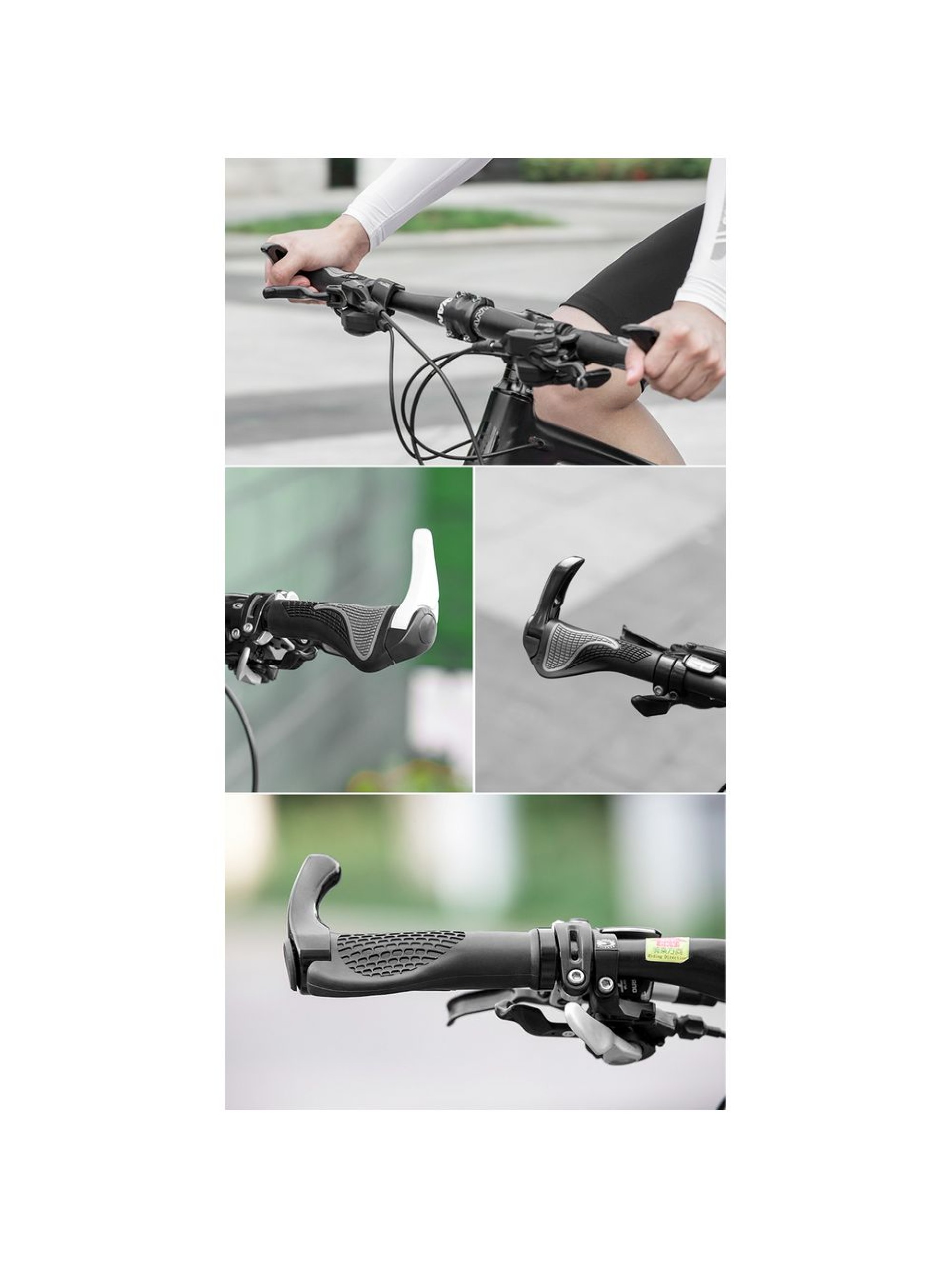 Rockbros BT1007B Bicycle Holder Set with Horns - Black