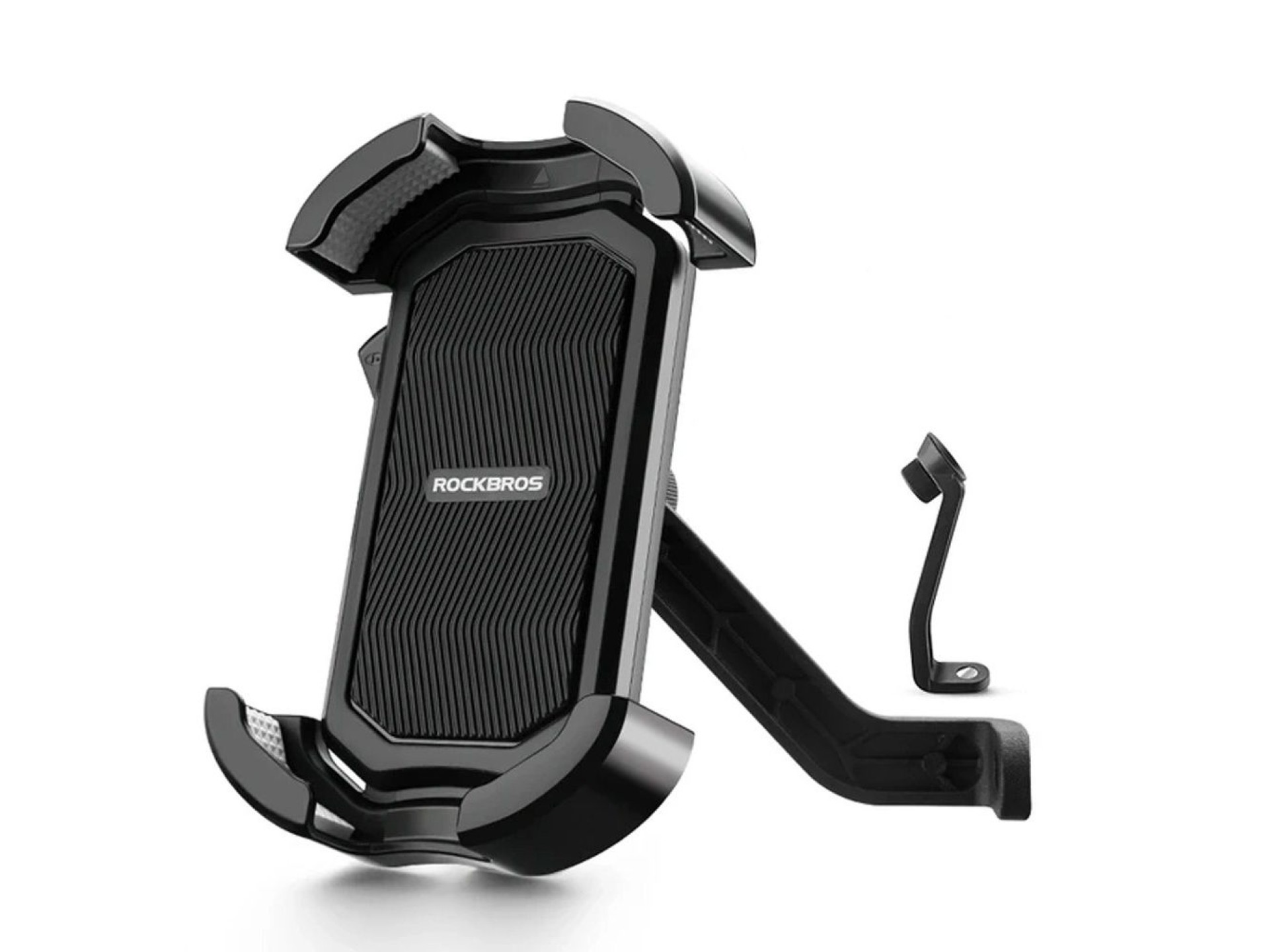 Suporte para celular para motocicleta Rockbros 25210032005 para espelho retrovisor - Preto