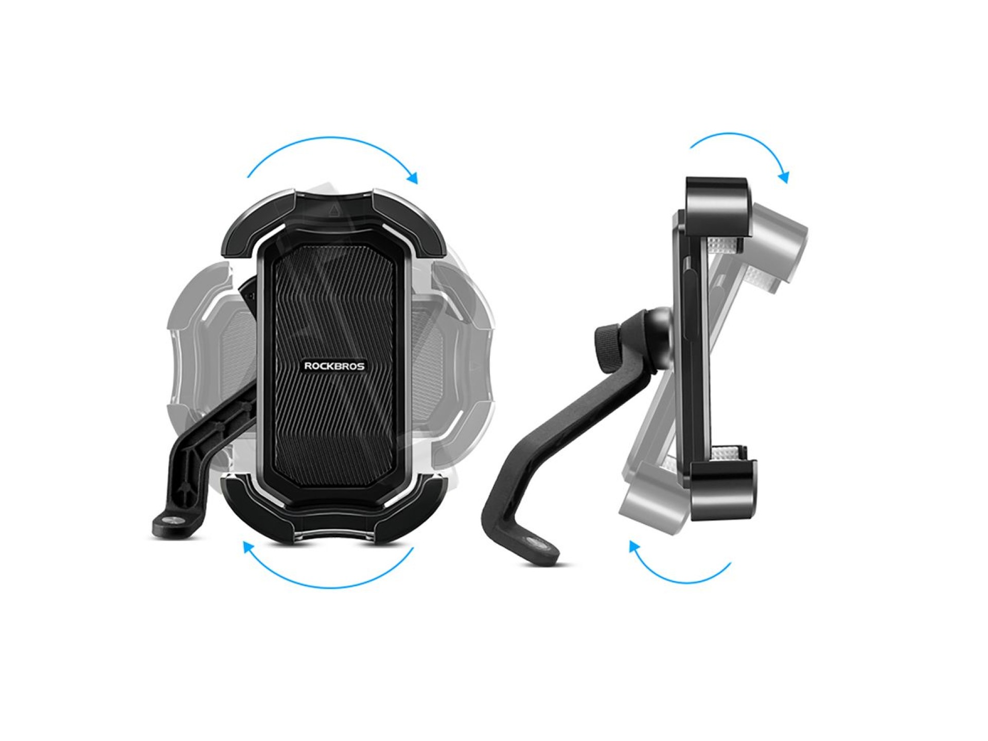 Rockbros 25210032001 Bike Phone Holder for Handlebars - Black