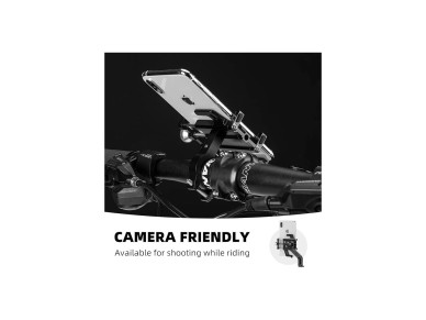 Rockbros 699-BK Aluminum Alloy Bike Phone Holder - Black Rockbros 699-BK Aluminum Alloy Bike Phone Holder - Black