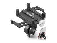 Soporte para teléfono de bicicleta Rockbros 699-BK de aleación de aluminio - Negro Soporte para teléfono de bicicleta Rockbros 699-BK de aleación de aluminio - Negro