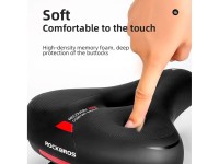 Rockbros AQ-6090R bicycle saddle - black and red Rockbros AQ-6090R bicycle saddle - black and red