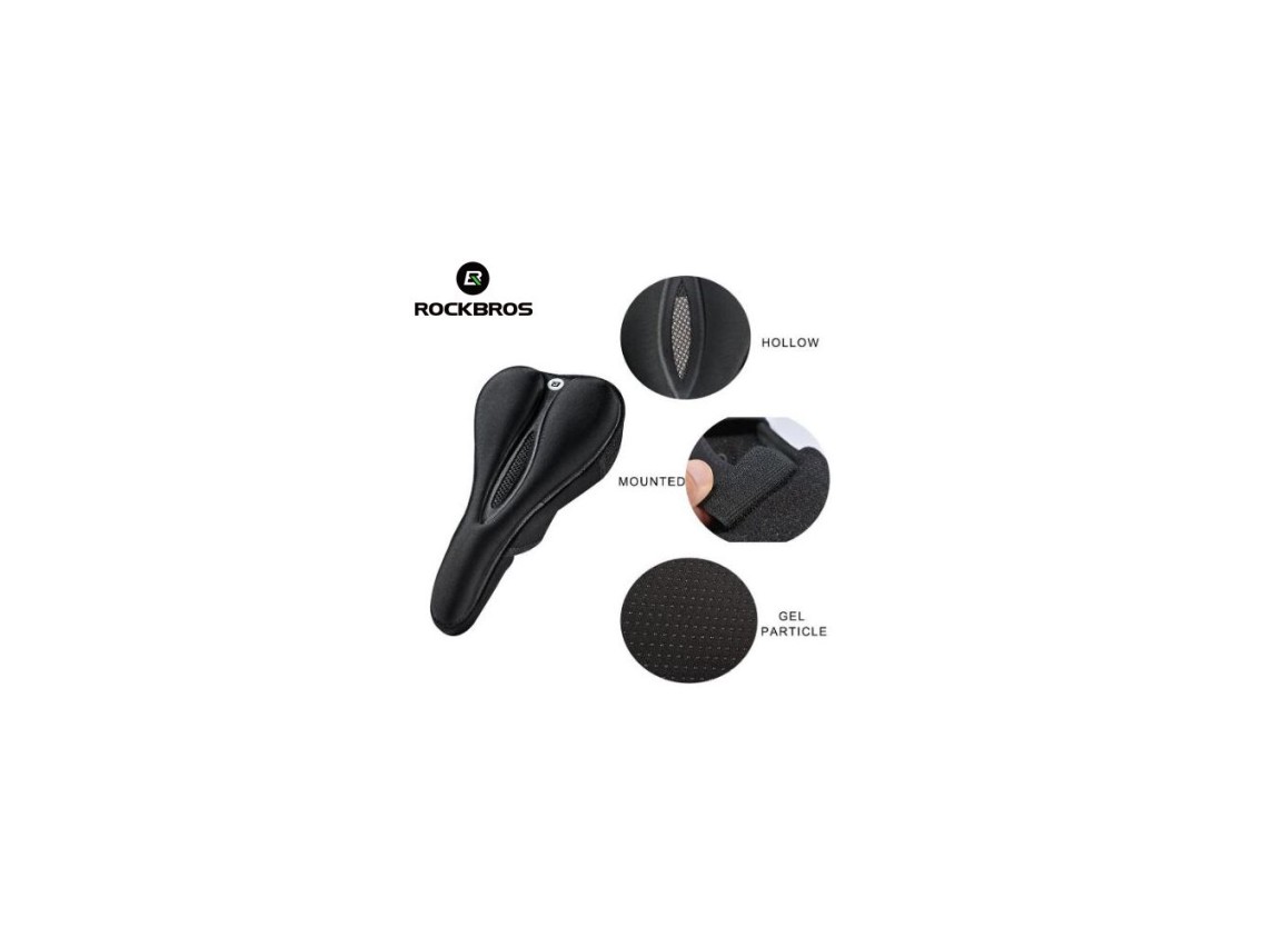 Rockbros LF047-B silicone gel bicycle seat cover size L - black