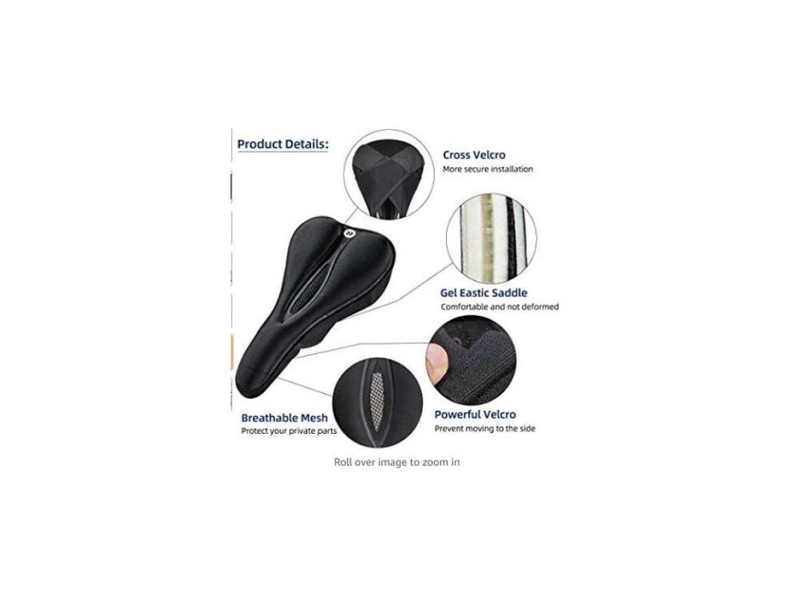 Rockbros LF047-B silicone gel bicycle seat cover size L - black