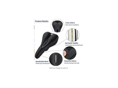 Rockbros LF047-B silicone gel bicycle seat cover size L - black Rockbros LF047-B silicone gel bicycle seat cover size L - black