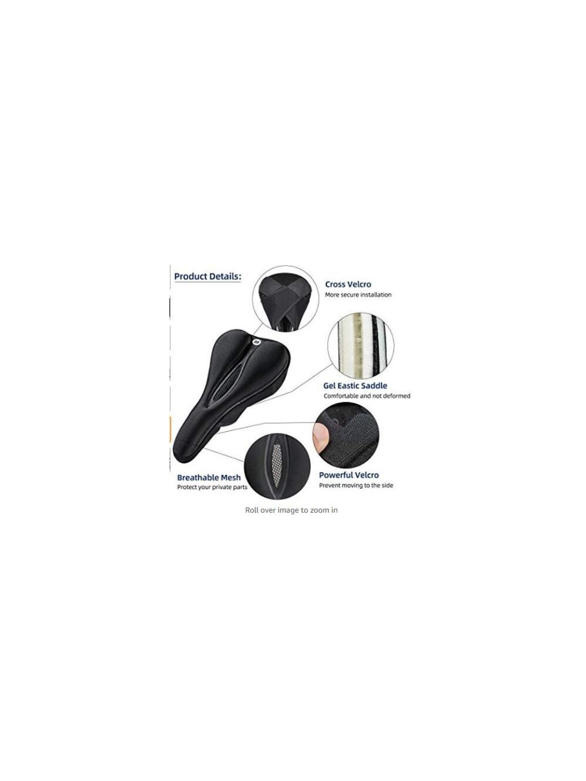 Rockbros LF047-B silicone gel bicycle seat cover size L - black