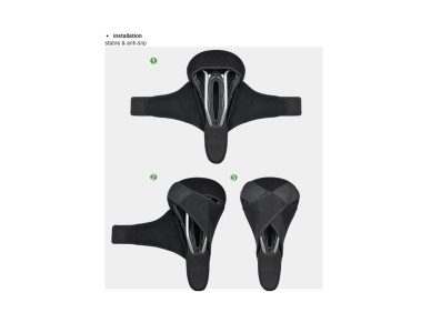 Rockbros LF047-B silicone gel bicycle seat cover size L - black Rockbros LF047-B silicone gel bicycle seat cover size L - black