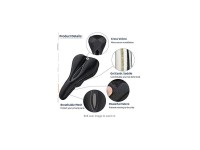 Rockbros LF047-B silicone gel bicycle seat cover size L - black Rockbros LF047-B silicone gel bicycle seat cover size L - black