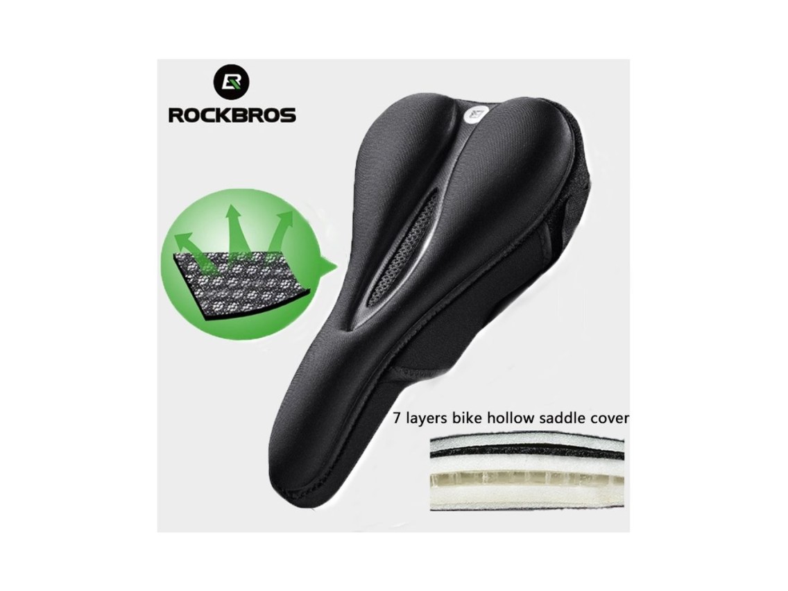 Rockbros LF047-B silicone gel bicycle seat cover size L - black