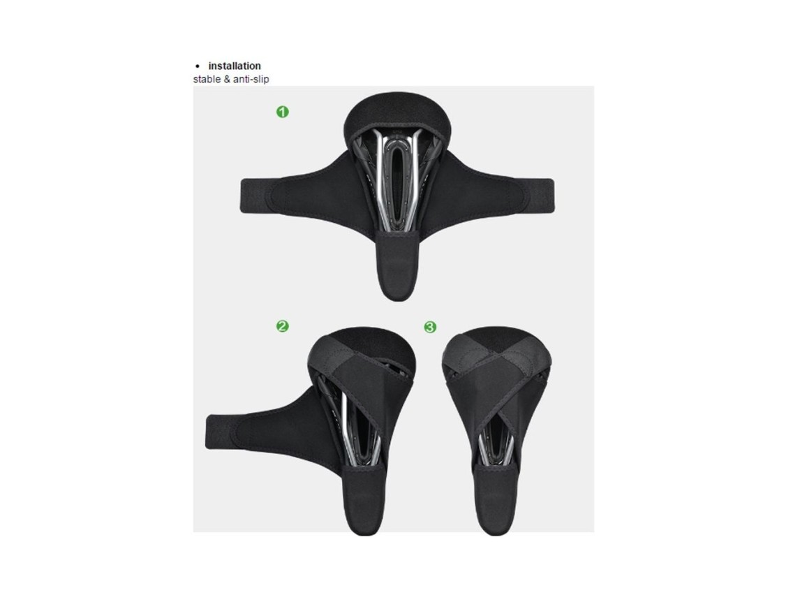 Rockbros LF047-B silicone gel bicycle seat cover size L - black