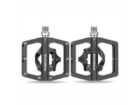 Conjunto de pedais de bicicleta Rockbros PD15-BK em liga de alumínio - Preto Conjunto de pedais de bicicleta Rockbros PD15-BK em liga de alumínio - Preto