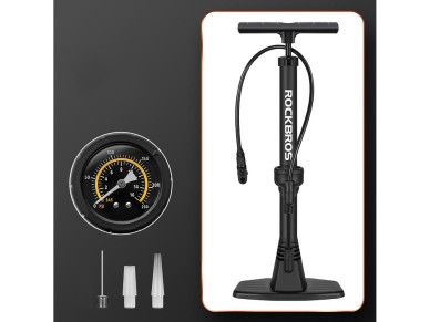 Bomba de pie para bicicleta Rockbros 42510001001 - negra Bomba de pie para bicicleta Rockbros 42510001001 - negra