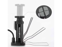 Bomba de chão para bicicleta Rockbros 42610002001 com manômetro - preta Bomba de chão para bicicleta Rockbros 42610002001 com manômetro - preta