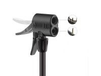 Bomba de chão para bicicleta Rockbros 42610002001 com manômetro - preta Bomba de chão para bicicleta Rockbros 42610002001 com manômetro - preta
