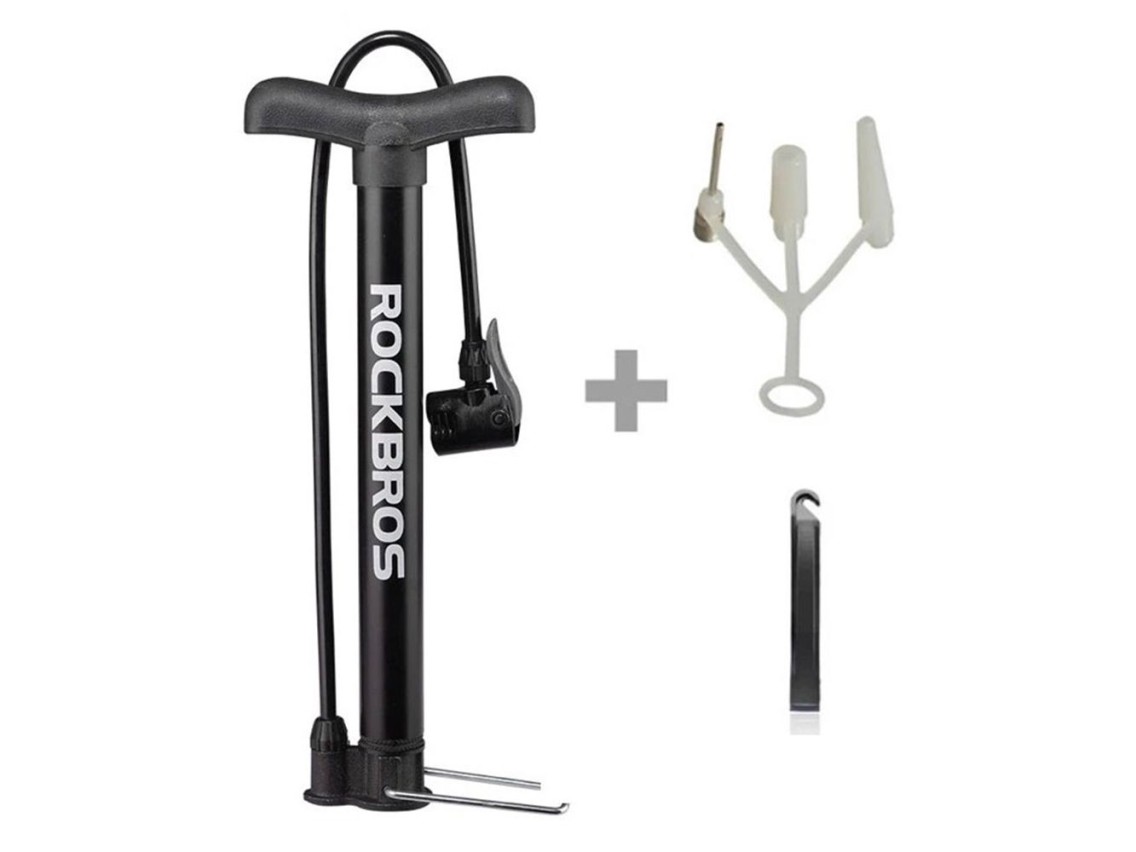 Rockbros A320 floor bicycle pump - black