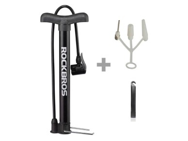 Bomba de pie para bicicleta Rockbros A320 - negra