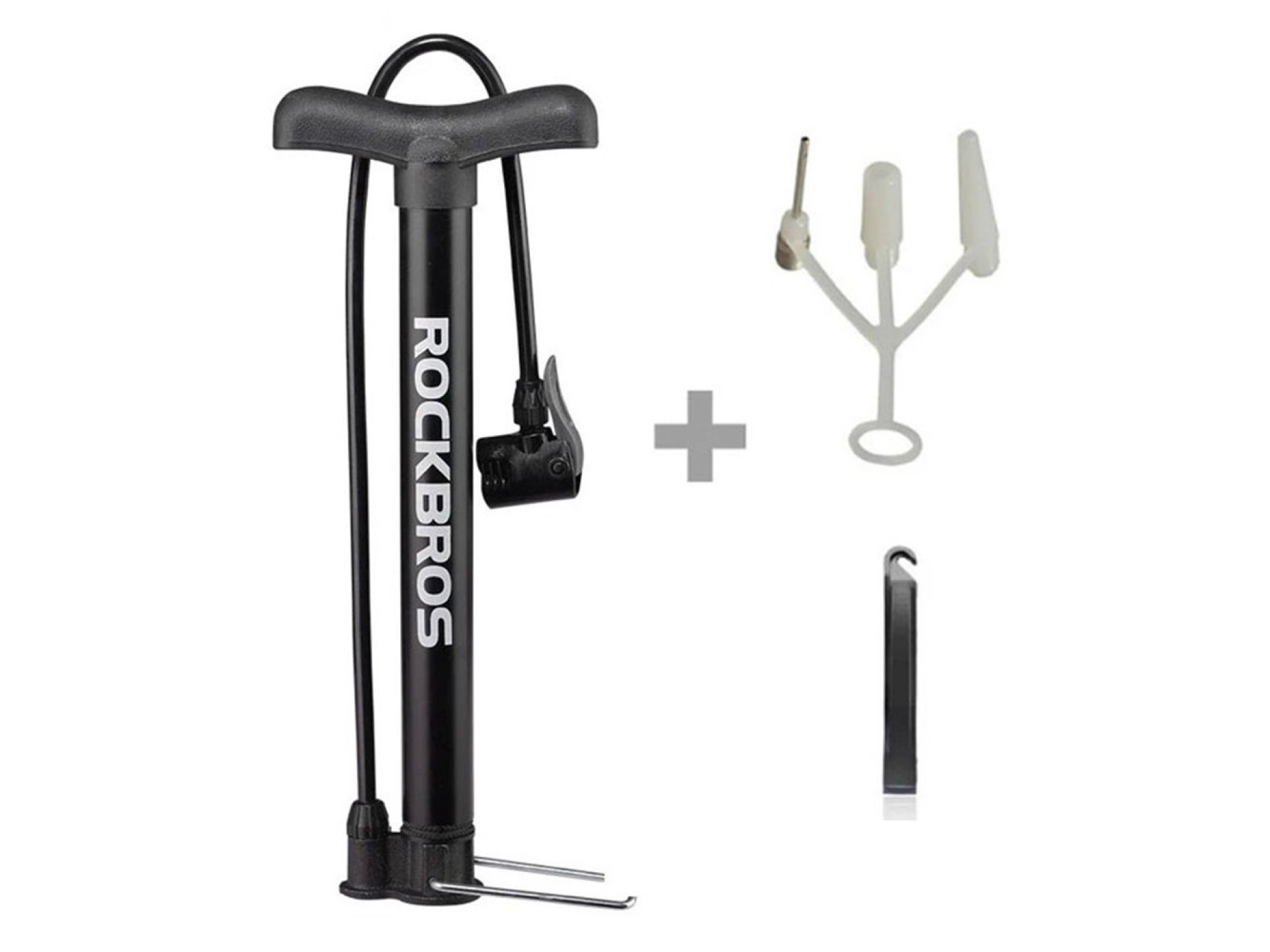 Rockbros A320 floor bicycle pump - black