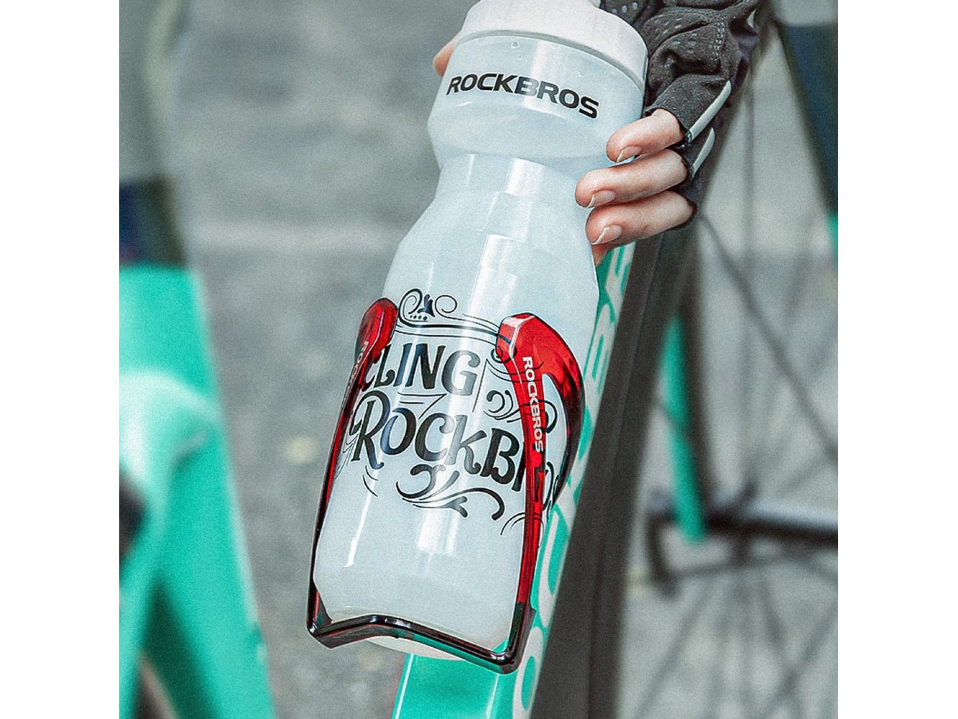 Rockbros FK338 Bike Bottle Holder - Black and Red