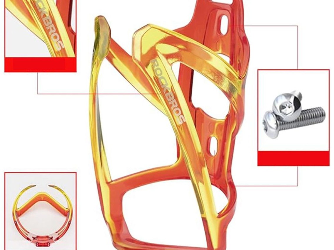 Rockbros FK338 Bike Bottle Holder - Red and Yellow