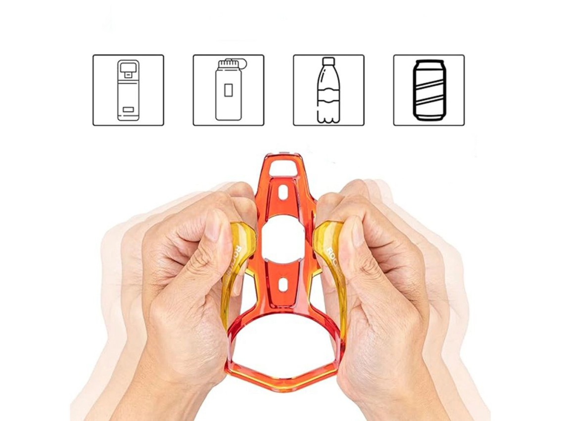 Rockbros FK338 Bike Bottle Holder - Red and Yellow
