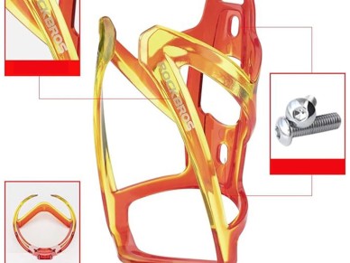 Portabotellas para bicicleta Rockbros FK338 - Rojo y amarillo Portabotellas para bicicleta Rockbros FK338 - Rojo y amarillo