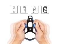 Portabotellas para bicicleta Rockbros FK338 - Negro y azul