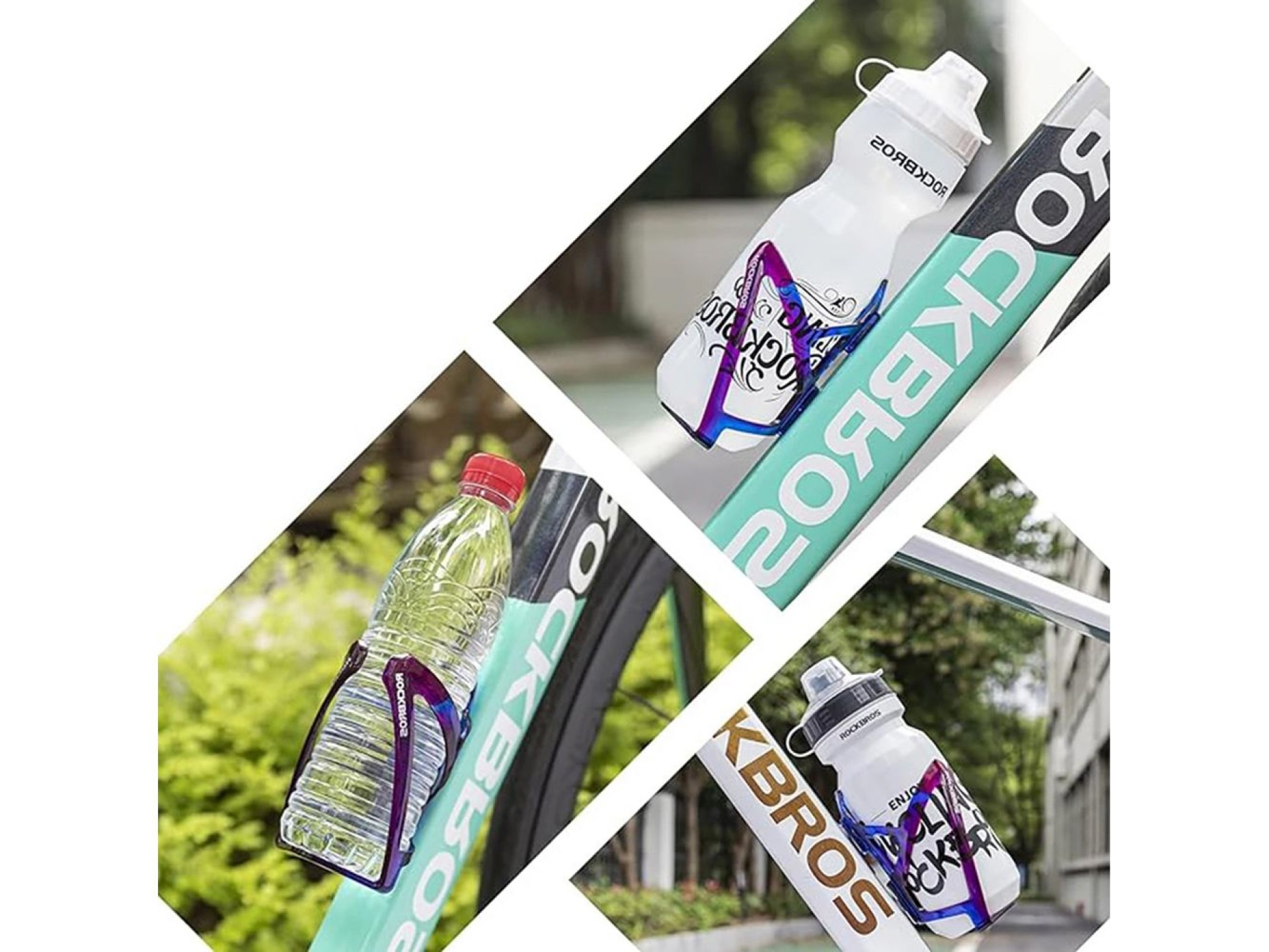 Rockbros FK338 Bike Bottle Holder - Blue and Purple