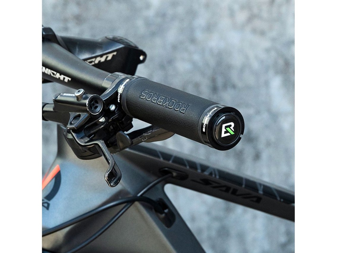 Puños de manillar de bicicleta de microfibra Rockbros 40210003001 - negros