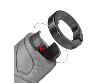 Rockbros BT1802GR bicycle grips - gray Rockbros BT1802GR bicycle grips - gray