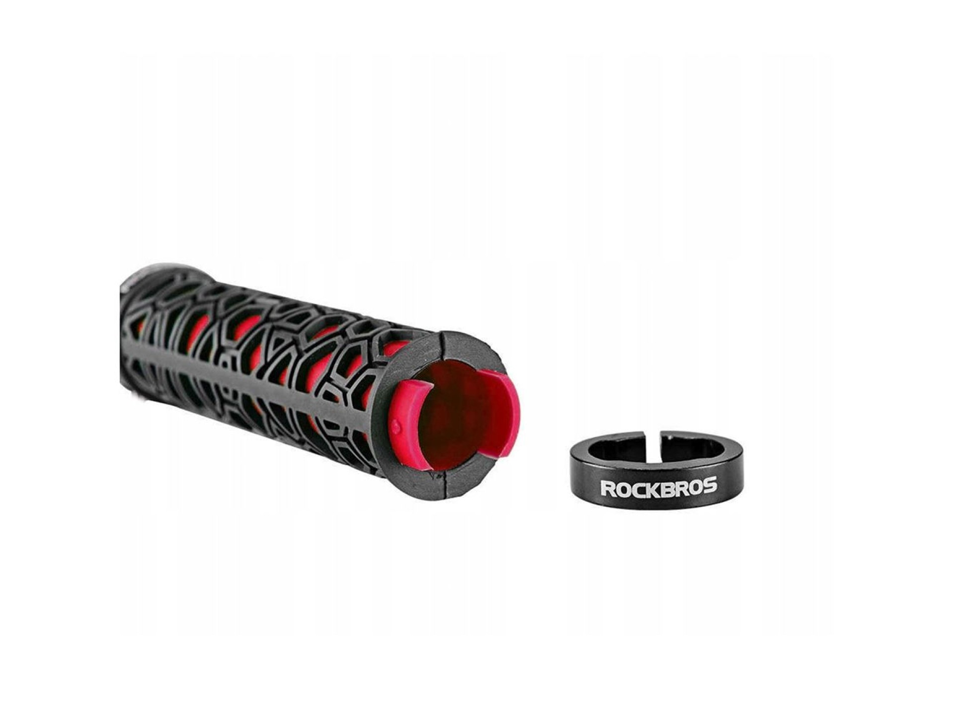 Puños para bicicleta Rockbros 2017-14ARD - negro y rojo