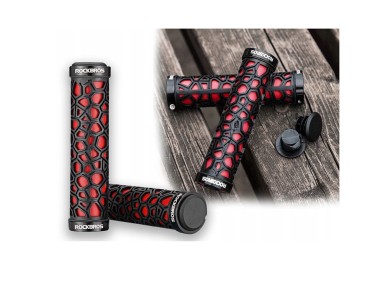 Rockbros 2017-14ARD bicycle grips - black and red Rockbros 2017-14ARD bicycle grips - black and red
