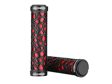 Rockbros 2017-14ARD bicycle grips - black and red Rockbros 2017-14ARD bicycle grips - black and red