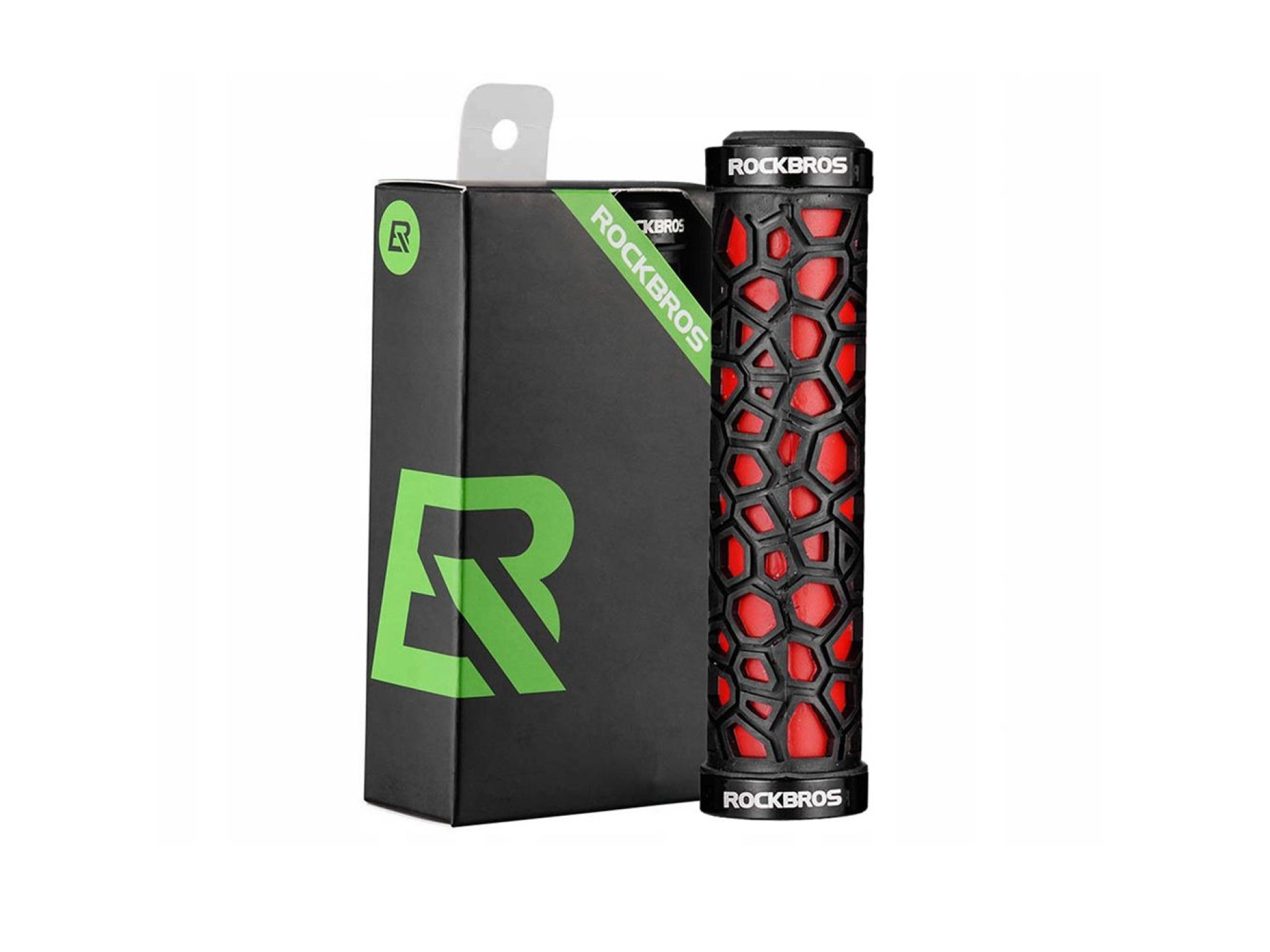 Puños para bicicleta Rockbros 2017-14ARD - negro y rojo