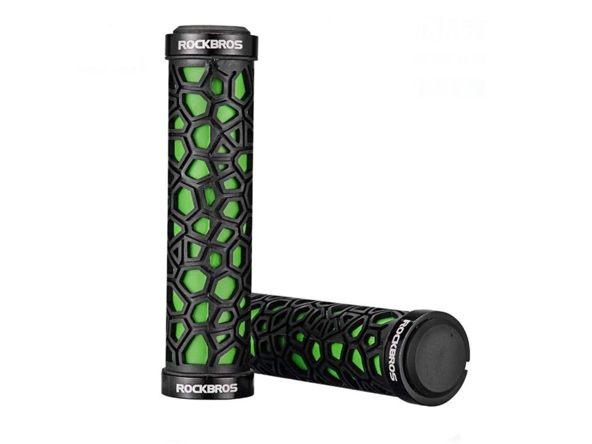 Rockbros 2017-14AGN bicycle grips - black and green